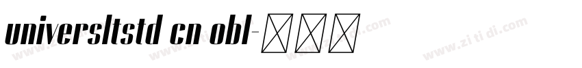 universltstd cn obl字体转换